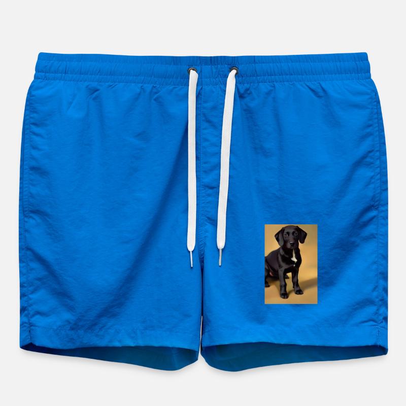 Hunde Bild - Badeshorts - Cobalt blue