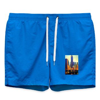 Horizon de la ville de New York - Short de bain - cobalt blue - Devant