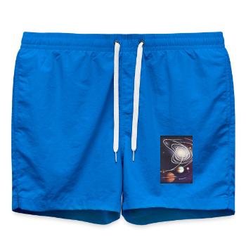 Space and planets - Swim Trunks - cobalt blue - Front