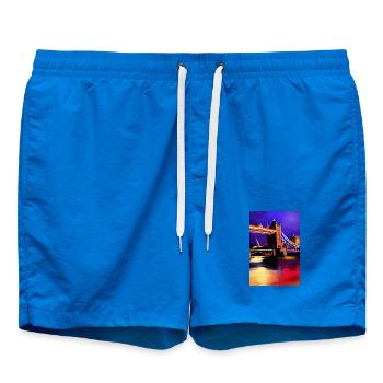 Brücken in London - Badeshorts - Cobalt blue - Vorne