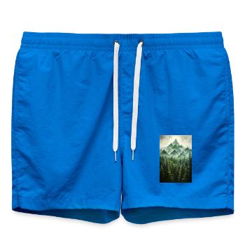 Paysage de Forêt - Short de bain - cobalt blue - Devant