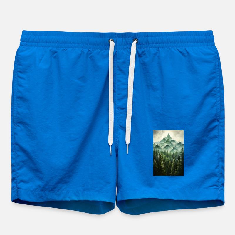 Waldlandschaft - Badeshorts - Cobalt blue