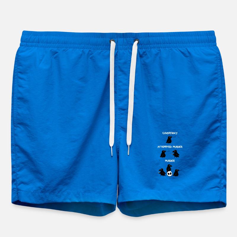 Conspiracy - Attempted Murder - Murder - Swim Trunks - cobalt blue