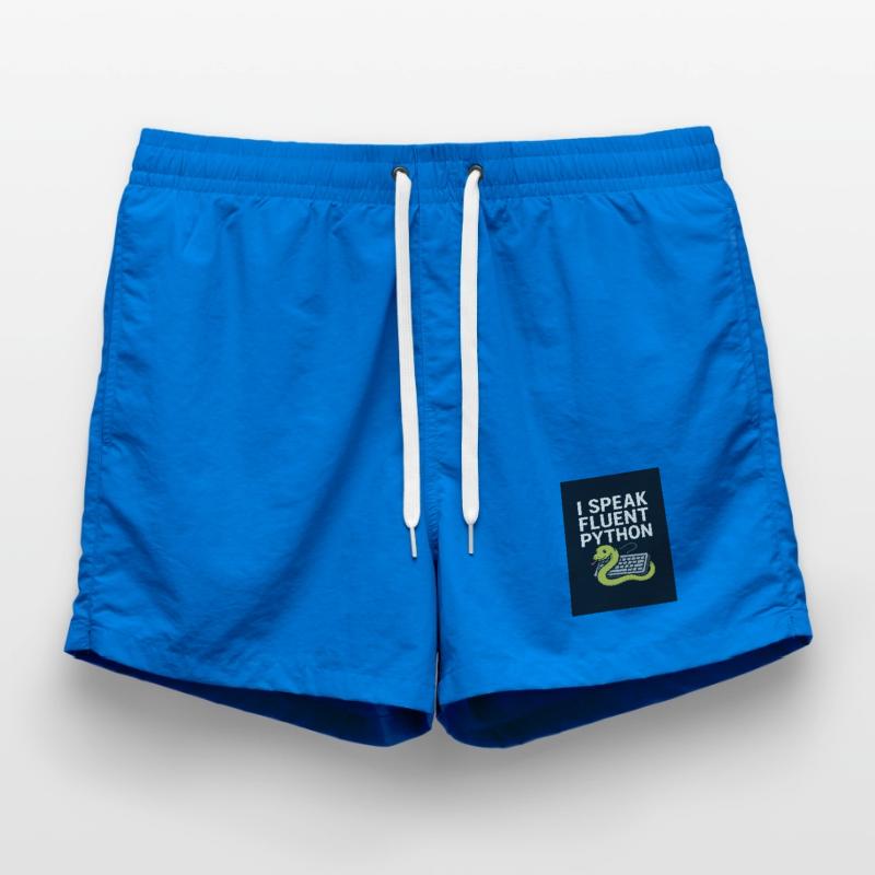 Python Coding Snake Swim Trunks