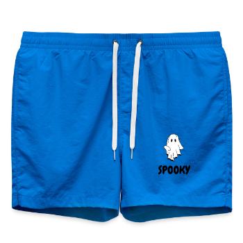 EFFRAYANT |  T-shirt d’Halloween avec fantôme - Short de bain - cobalt blue - Devant - AI Model Male 185 light (185cm)