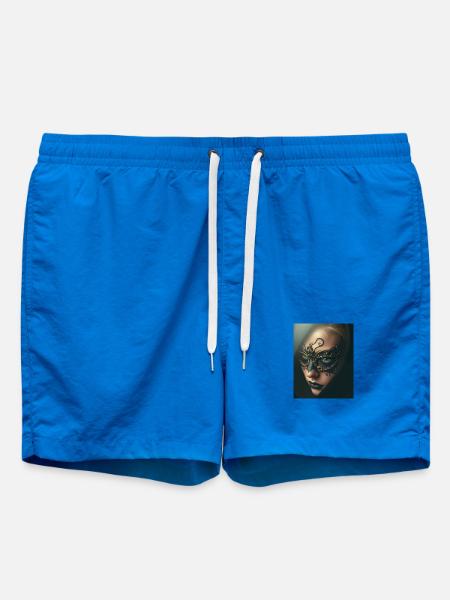 Gold Maskierte Verzauberungsfrau Schwarz -GBC - Badeshorts - Cobalt blue