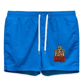 Le peuple uni ne sera jamais vaincu - Short de bain - cobalt blue - Devant