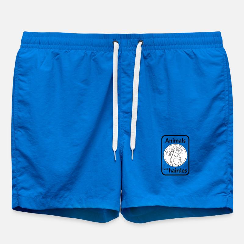 Perroquet avec coiffure - Short de bain - cobalt blue