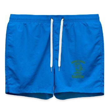 Parfois, je suis juste une grenouille qui pète. - Short de bain - cobalt blue - Devant - AI Model Male 185 light (185cm)