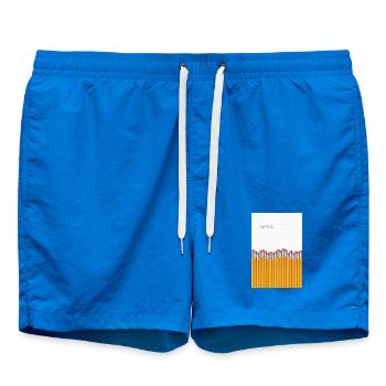 Normal Minimalist Statement Design - Badeshorts - Cobalt blue - Vorne
