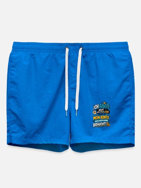 Ich Arbeite nicht weil ich es Liebe! - Badeshorts - Cobalt blue