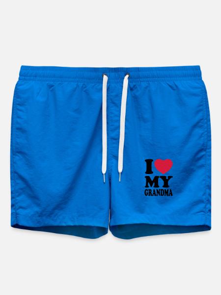 I love my grandma - Swim Trunks - cobalt blue