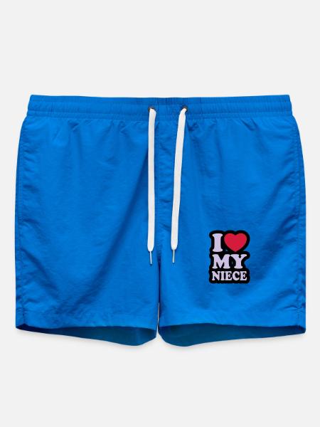 I love my niece - Swim Trunks - cobalt blue