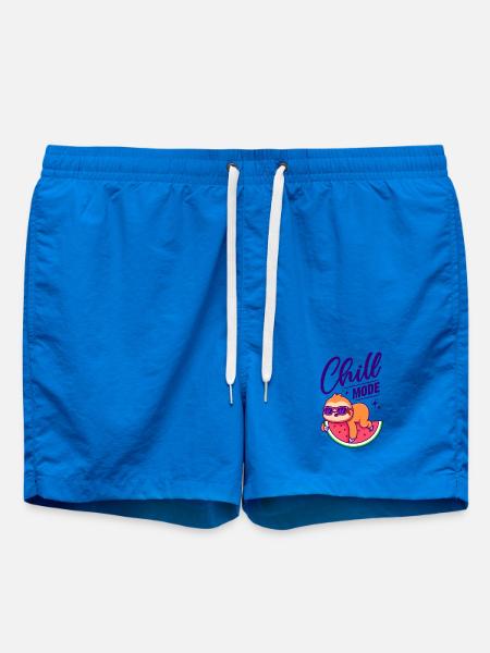 Erholung - Chill Mode Sloth / Chill out / Chillen - Badeshorts - Cobalt blue