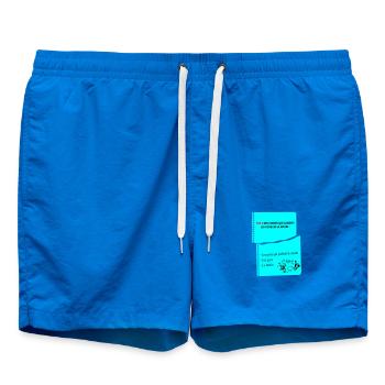 Citation Humoristique Matinales d'un râleur - Short de bain - cobalt blue - Devant - AI Model Male 185 light (185cm)