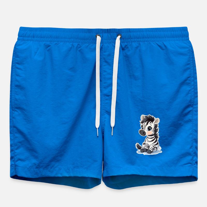 Zebra - Swim Trunks - cobalt blue