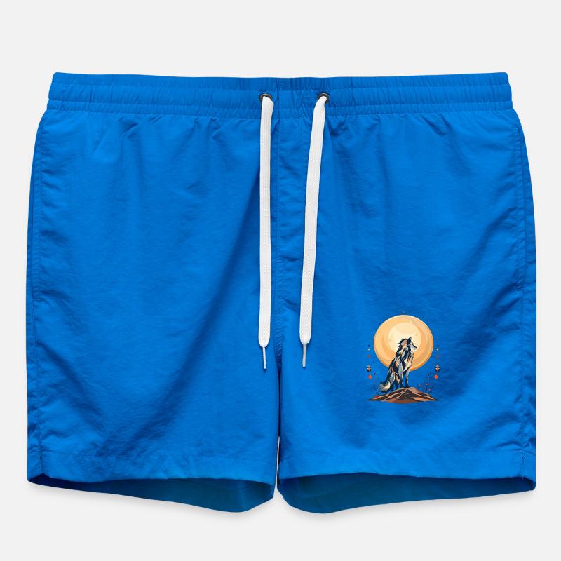 Boho Wolf - Badeshorts - Cobalt blue