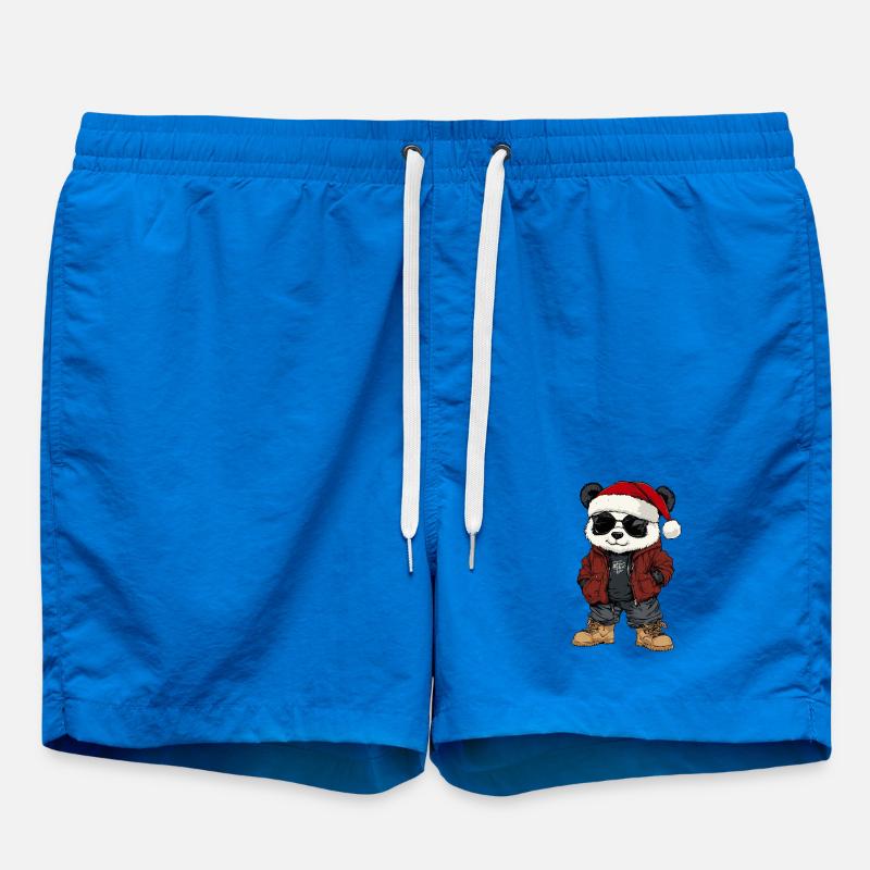 Panda Noël Hiver - Short de bain - cobalt blue