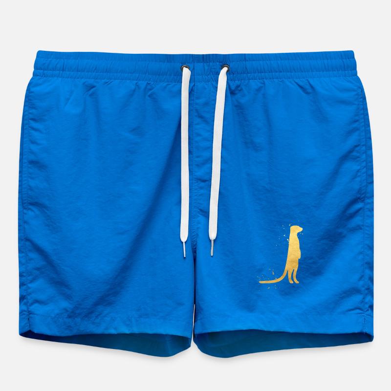 Silhouette de la Suricate dorée - Short de bain - cobalt blue