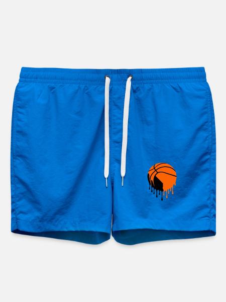 Tropfende Basketball-Straßenkunst - Badeshorts - Cobalt blue