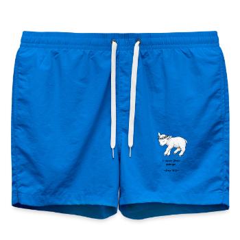 Lamm Gottes – Frieden - Badeshorts - Cobalt blue - Vorne - AI Model Male 185 light (185cm)