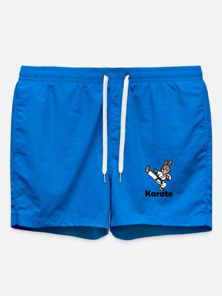 Karate Rabbit - Swim Trunks - cobalt blue