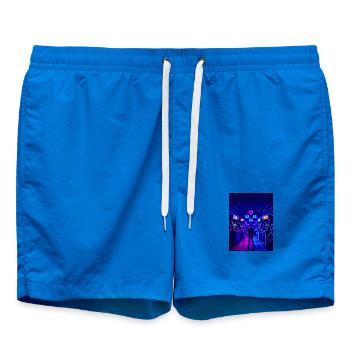 Insert Coin Arcade Love – Retro-80er-Jahre-Gaming - Badeshorts - Cobalt blue - Vorne - AI Model Male 185 light (185cm)