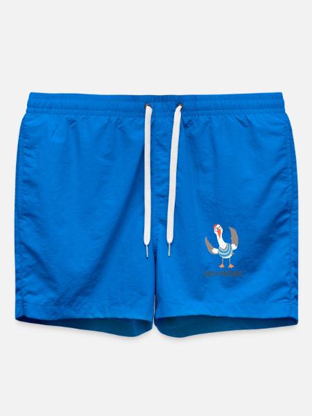 SEH-MÖWE – Lustige Möwe mit Brille Cartoon - Badeshorts - Cobalt blue