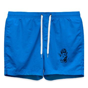 Cooler Cherub mit Sonnenbrille und Eis - Badeshorts - Cobalt blue - Vorne - AI Model Male 185 light (185cm)