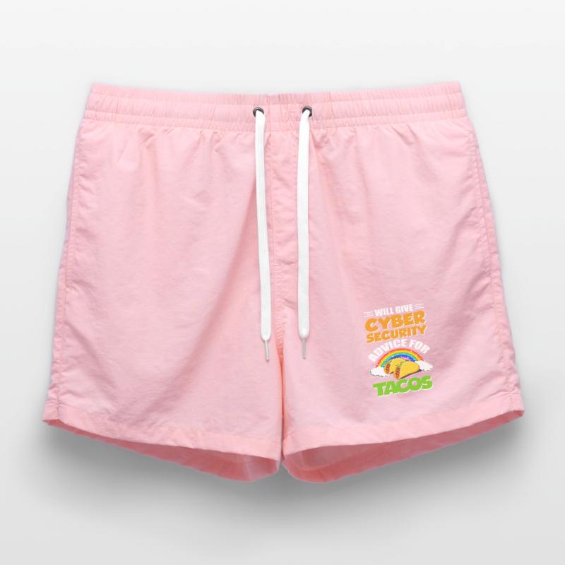 Funny Cybersecurity IT Support IT Security Network Swim Trunks