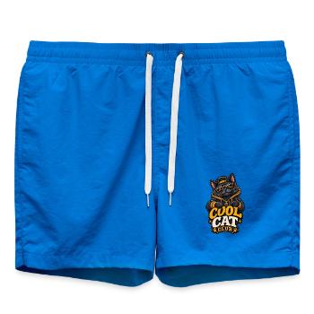 Cool Cat Club Streetwear-Kätzchen - Badeshorts - Cobalt blue - Vorne - AI Model Male 185 light (185cm)