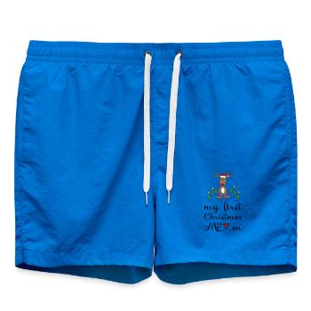 Mon premier Noël en tant que maman - Short de bain - cobalt blue - Devant