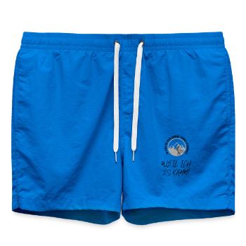 Pourquoi est-ce que je roule sans batterie ? Batterie vide ? Roulez - Short de bain - cobalt blue - Devant - AI Model Male 185 light (185cm)