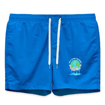 Klimawandel Umwelt Umweltschutz - Badeshorts - Cobalt blue - Vorne - AI Model Male 185 light (185cm)