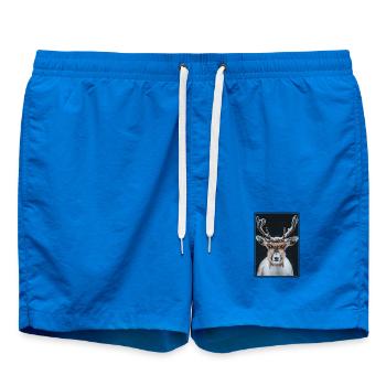 Rentiere Rentier - Badeshorts - Cobalt blue - Vorne - AI Model Male 185 light (185cm)
