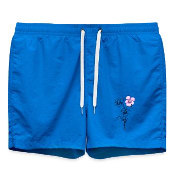 Stiefmütterchen Blume Illustration  - Badeshorts - Cobalt blue - Vorne