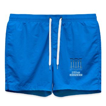 Leiter vom Rechenzentrum Gartenoutfit Gartenarbeit - Badeshorts - Cobalt blue - Vorne - AI Model Male 185 light (185cm)