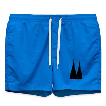 Der Kölner Dom in Köln - Badeshorts - Cobalt blue - Vorne