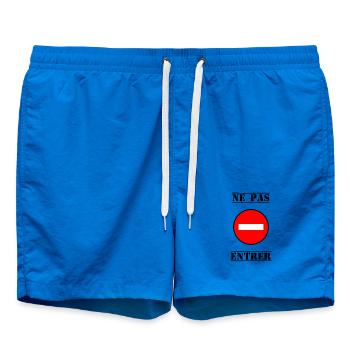 INTERDIT. DO NOT ENTER. PANNEAU. DANGER - Short de bain - cobalt blue - Devant