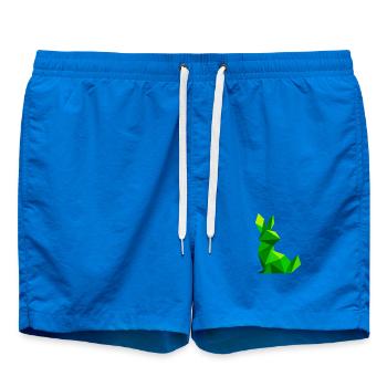 Lapin lowpoly  - Short de bain - cobalt blue - Devant
