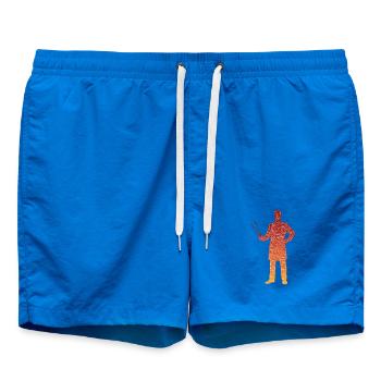 Outdoor Cooking Artwork Grilling Lover - Swim Trunks - cobalt blue - Front
