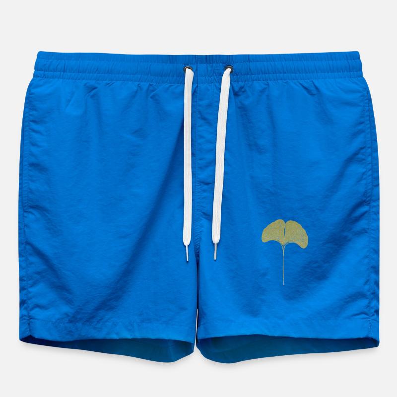 Gingko Leaf - Swim Trunks - cobalt blue