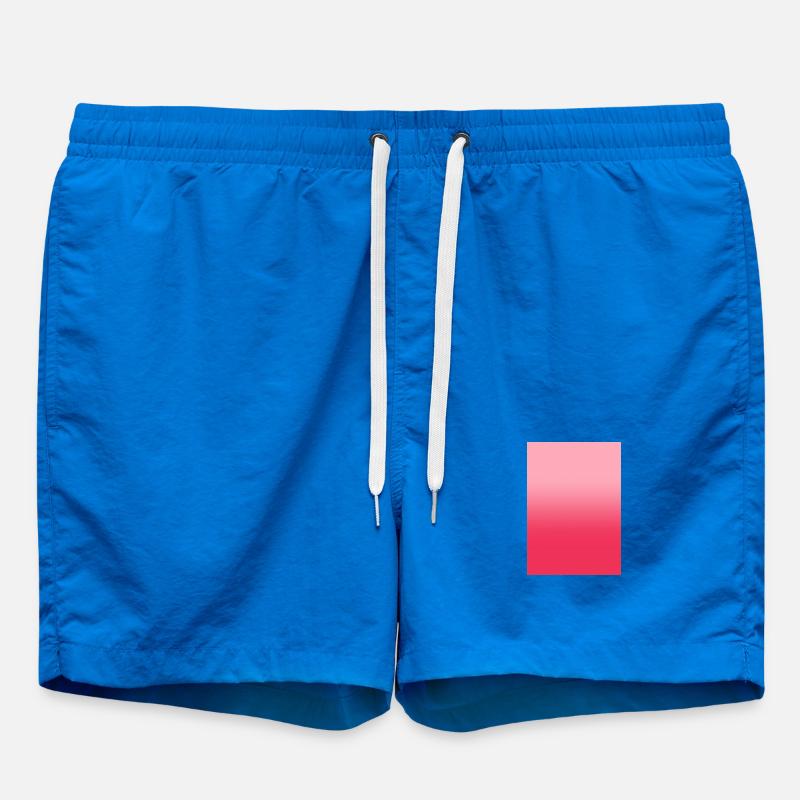 Gradient - pink red customizable - Swim Trunks - cobalt blue