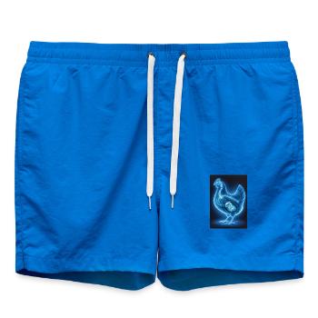 Art fœtal en poulet néon - Short de bain - cobalt blue - Devant - AI Model Male 185 light (185cm)