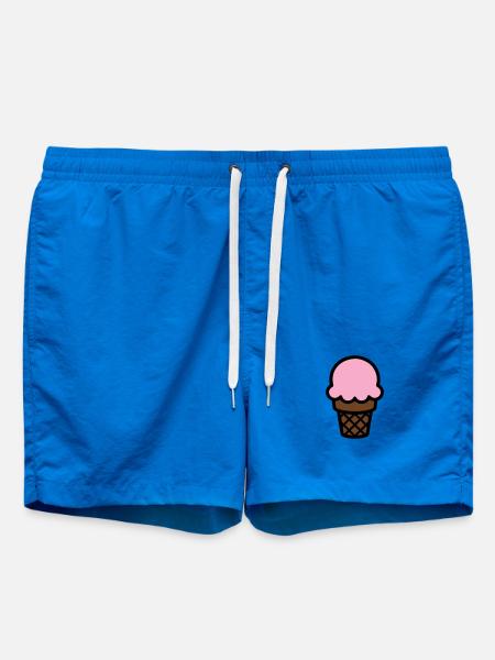 Eiscreme Waffel Icon - Swim Trunks - cobalt blue