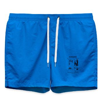 Conception du plan d’hypnose - Short de bain - cobalt blue - Devant - AI Model Male 185 light (185cm)