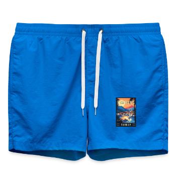 Experience Enchanting Marmaris in Turkey - Swim Trunks - cobalt blue - Front - AI Model Male 185 light (185cm)
