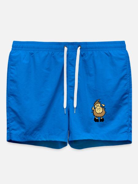 Cute Sheep - Swim Trunks - cobalt blue
