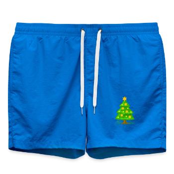 Sapin de Noël - Short de bain - cobalt blue - Devant - AI Model Male 185 light (185cm)
