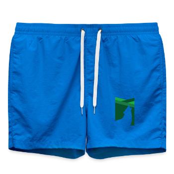 Wolf Silhouette - Short de bain - cobalt blue - Devant - AI Model Male 185 light (185cm)